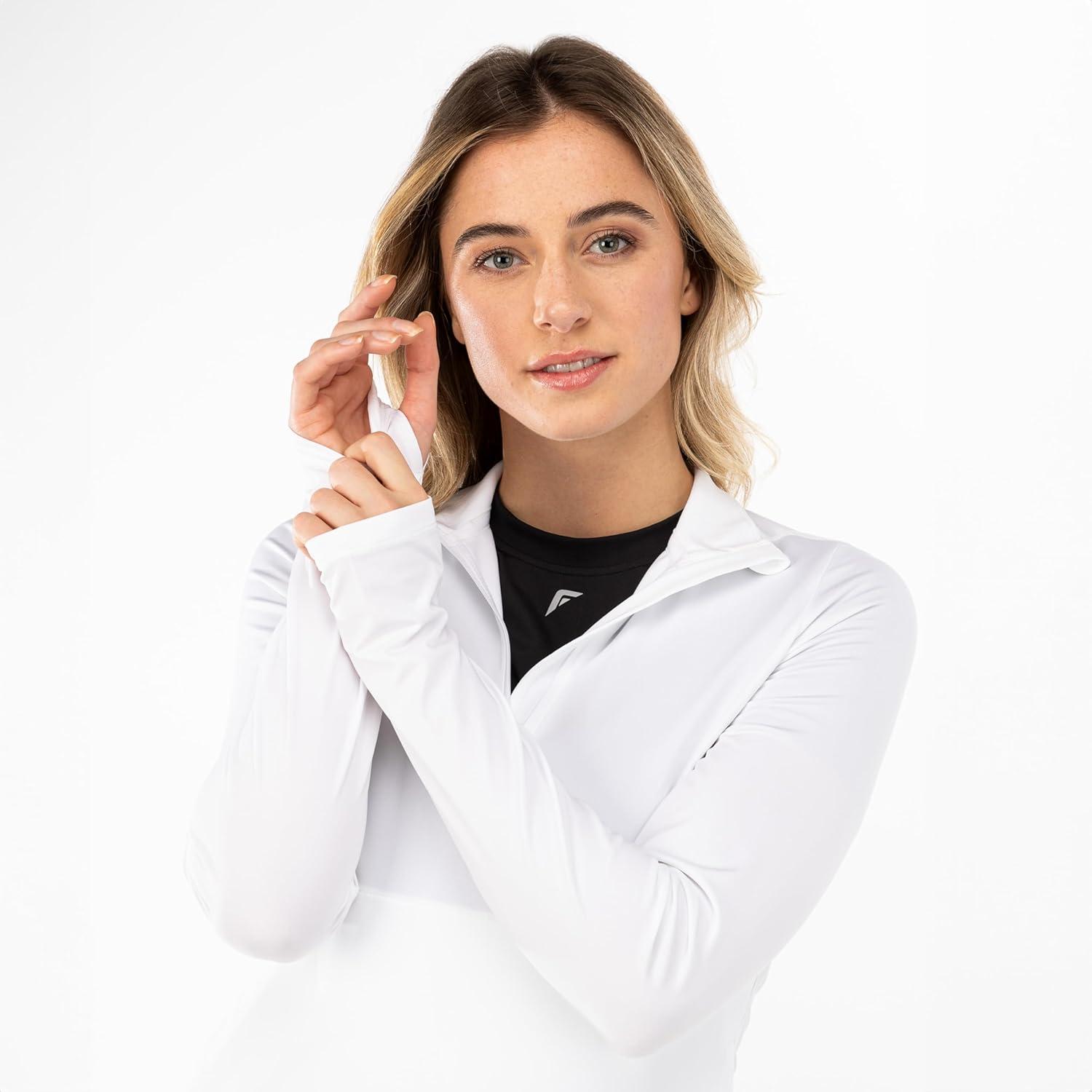 image:imageFranklin Sports Womens Womens QuarterZip PulloverWhite