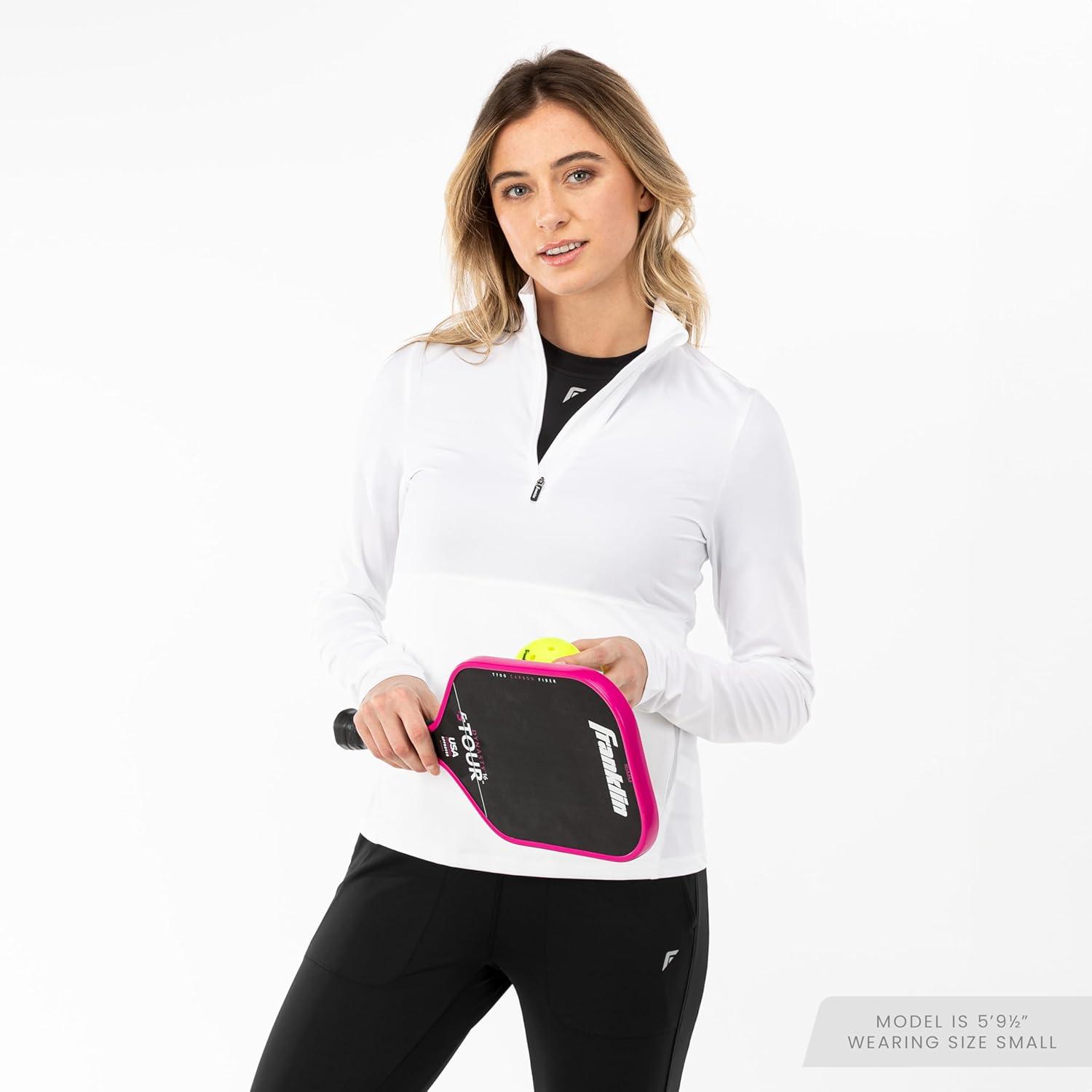 image:imageFranklin Sports Womens Womens QuarterZip PulloverWhite