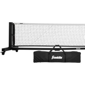 Franklin Sports Official Size Pickleball Net – 22′ Foot Outdoor Pickleball Net for Regulation Court – Semi-Portable Aluminum Construction + Carry Bag for Driveway, Backyard + More