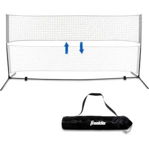 Franklin Sports Portable, Adjustable Height 10ft Wide Net – for Badminton -Kids Volleyball -Pickleball – Tennis