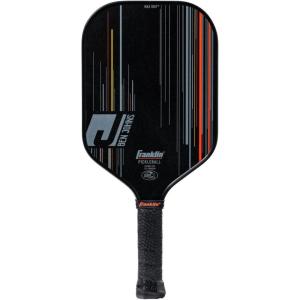 Franklin Sports Pro Pickleball Paddle – USAP Approved Paddle with MaxGrit Technology – Elongated Handle for Maximum Control(Pro Player – Black/Orange)