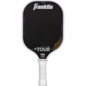 Franklin Sports Pro Pickleball Paddles – FS Tour Featherweight Series Lightweight Paddles – USA Pickleball Approved – Raw Carbon Fiber Surface – Dynasty + Tempo – 12mm Core(Tempo | White)