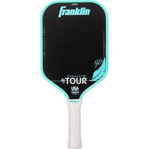 Franklin Sports Pro Pickleball Paddles – FS Tour Featherweight Series Lightweight Paddles – USA Pickleball Approved – Raw Carbon Fiber Surface – Dynasty + Tempo – 12mm Core(Dynasty | Blue)