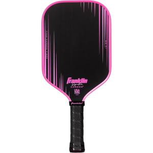 Franklin Sports Pro Pickleball Paddles – Signature Carbon Series -T700 Carbon Fiber Surface – USA Pickleball (USAPA) Tournament Approved – 13mm Polypropylene Core – Pink(Elongated | Pink)