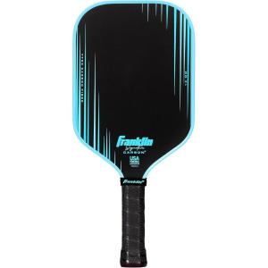 Franklin Sports Pro Pickleball Paddles – Signature Carbon Series -T700 Carbon Fiber Surface – USA Pickleball (USAPA) Tournament Approved – 13mm Polypropylene Core – Pink(Elongated | Blue)