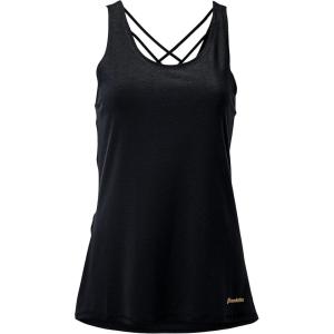 Franklin Sports Women’s Women’s Lattice Back Tank Top – Relaxed Fit(Black)