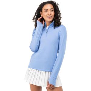 Franklin Sports Women’s Women’s Quarter-Zip Pullover(Blue)