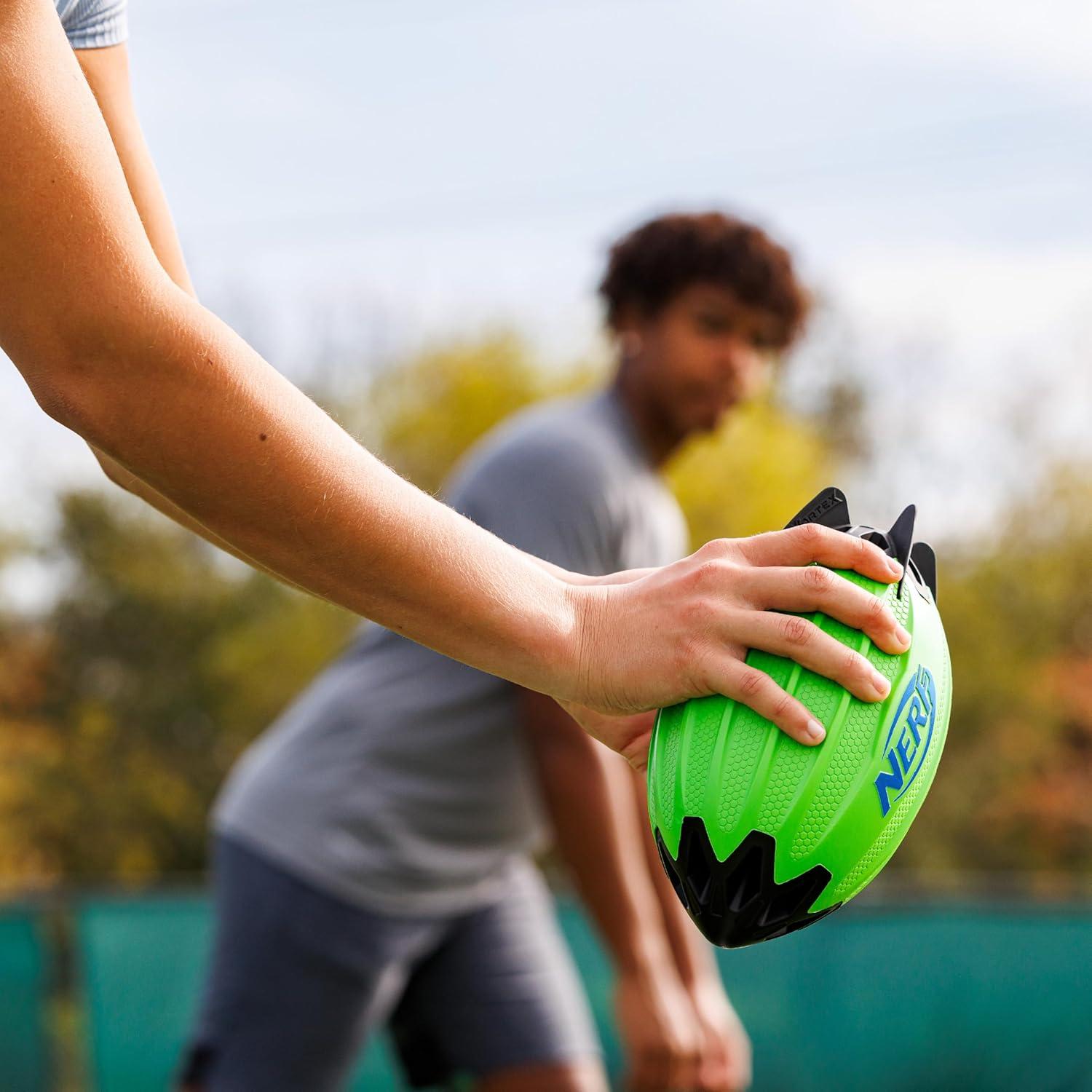 image:imageNERF Vortex Rocket Foam Football NERF Soft Vortex Rocket Football for LongDistance Throws 2 in 1 Design Throw Spirals amp Kick Field Goals Integrated Tail Fins