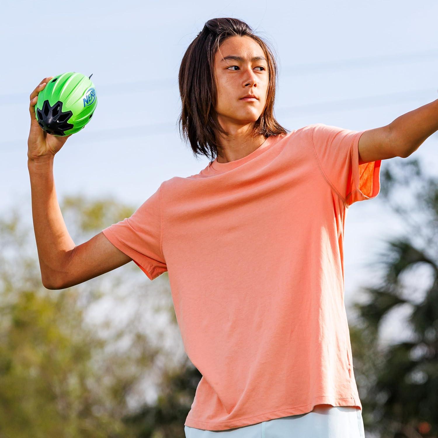 image:imageNERF Vortex Rocket Foam Football NERF Soft Vortex Rocket Football for LongDistance Throws 2 in 1 Design Throw Spirals amp Kick Field Goals Integrated Tail Fins