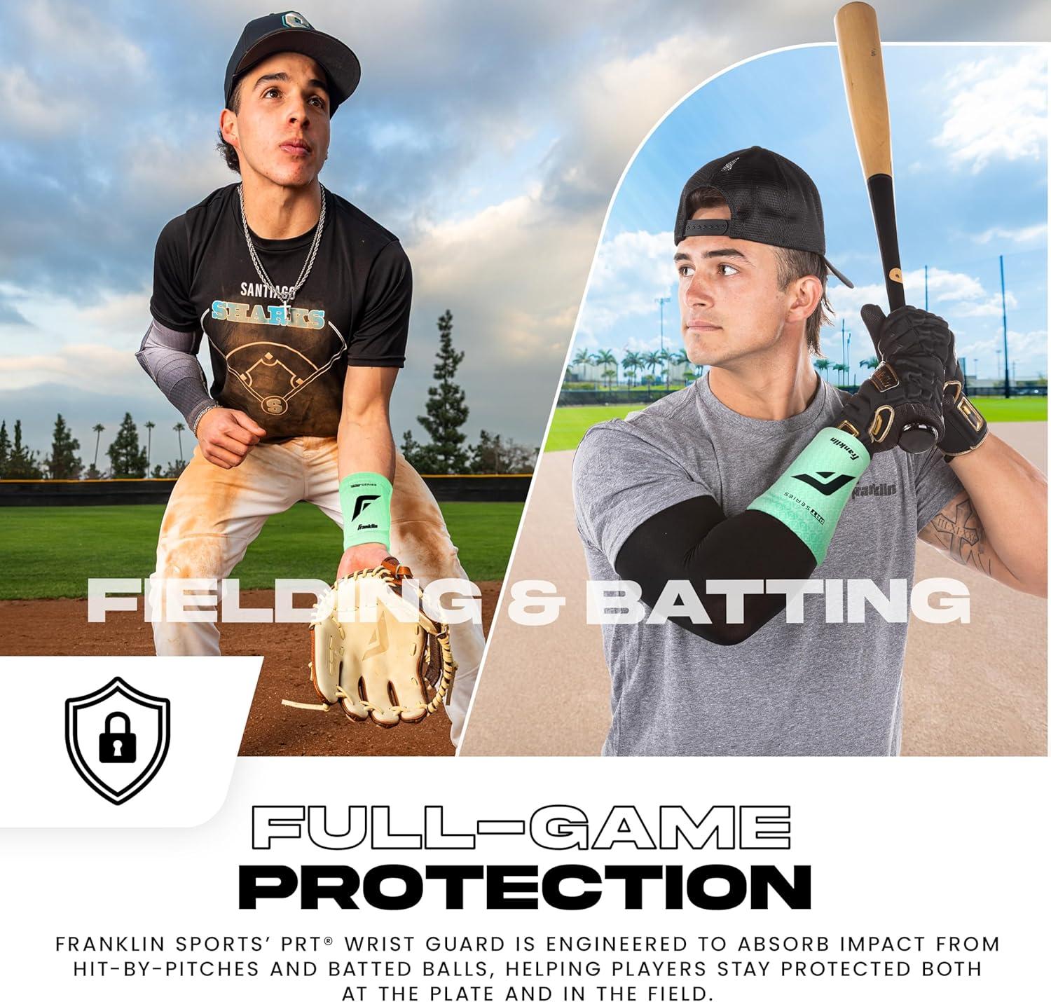 image:imageFranklin Sports Baseball Softball Protective Wrist Guard Adult PRT Series Wrist Shield for Fielding Protective Gear Equipment Right Left ArmMint
