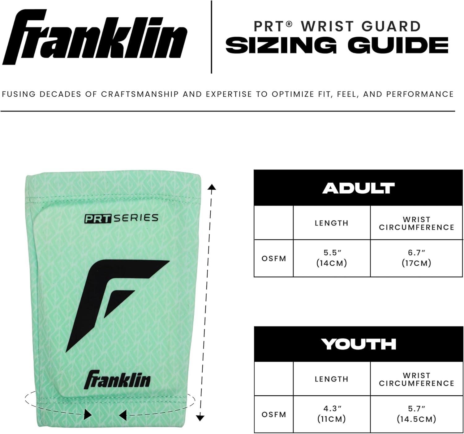 image:imageFranklin Sports Baseball Softball Protective Wrist Guard Adult PRT Series Wrist Shield for Fielding Protective Gear Equipment Right Left ArmMint