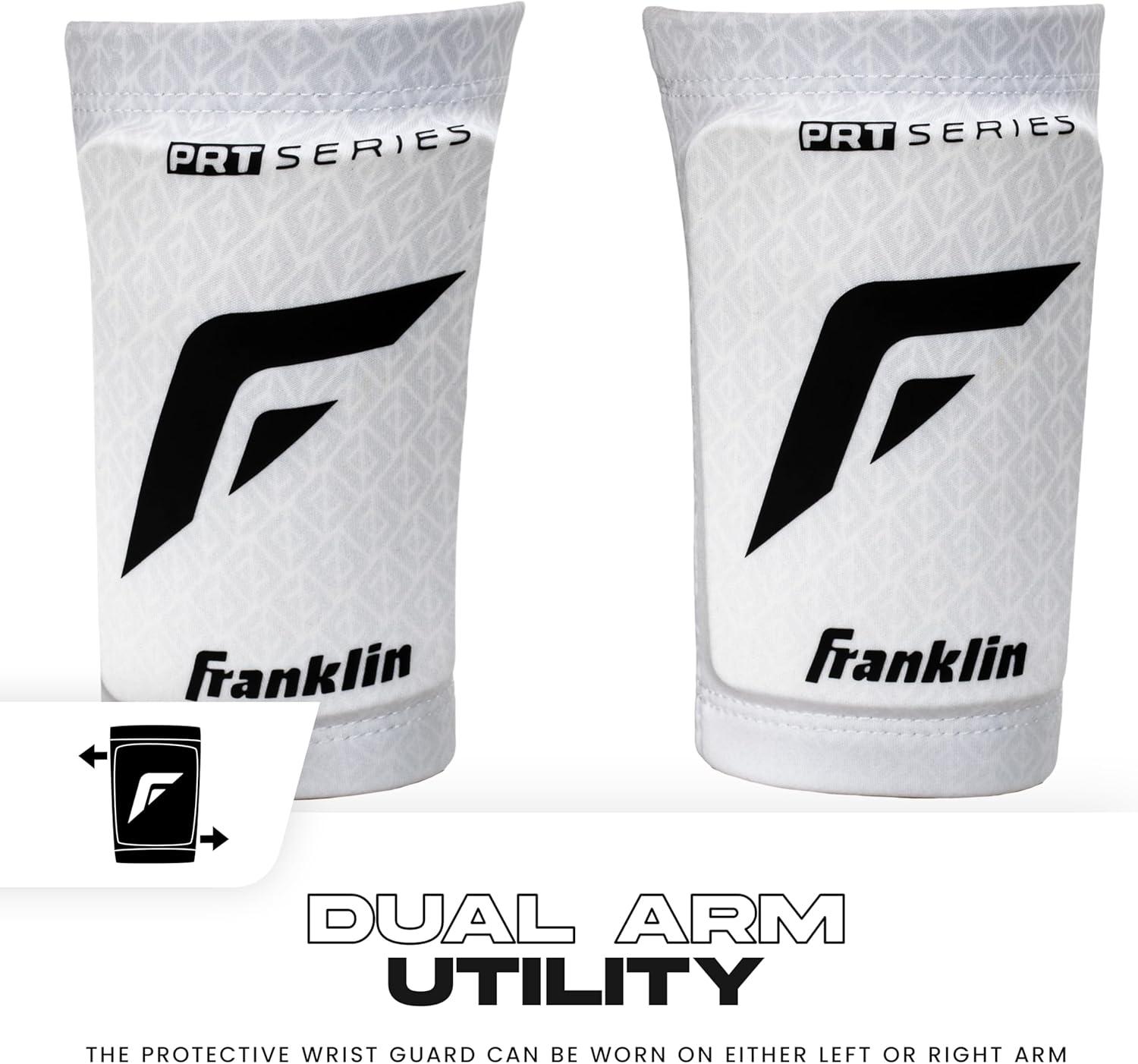 image:imageFranklin Sports Baseball Softball Protective Wrist Guard Adult PRT Series Wrist Shield for Fielding Protective Gear Equipment Right Left ArmWhite