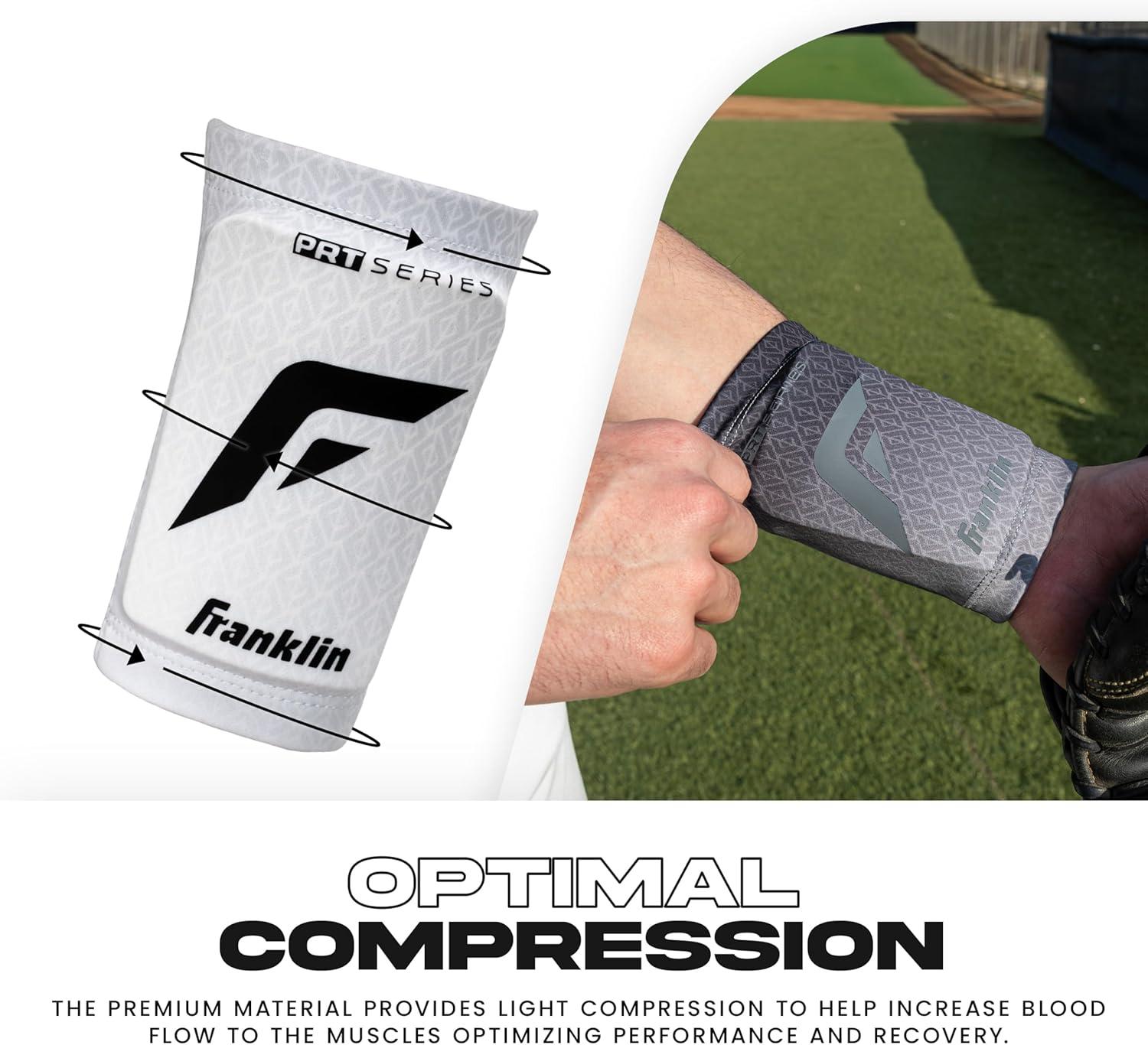 image:imageFranklin Sports Baseball Softball Protective Wrist Guard Adult PRT Series Wrist Shield for Fielding Protective Gear Equipment Right Left ArmWhite