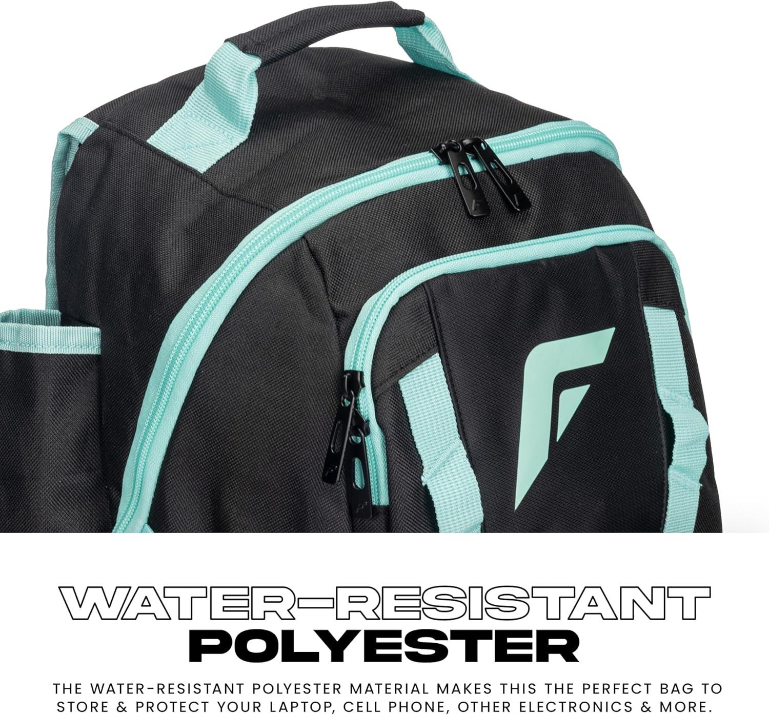 image:imageFranklin Sports Gameday Baseball Fastpitch Softball Backpacks Adult Youth Bat Bags for Equipment Waterproof BatpacksMintBlack