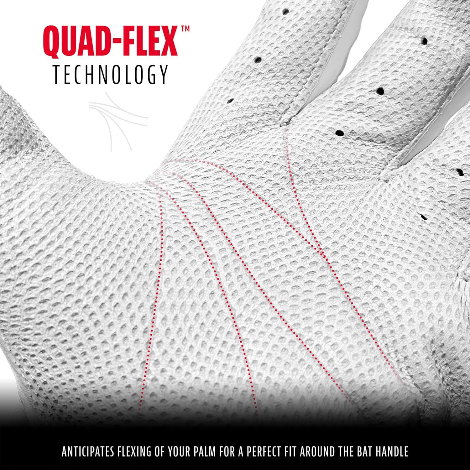 image:imageFranklin Sports MLB CFX Pro Baseball Batting Gloves PearlWhiteSilver Adult Large Pack of 6