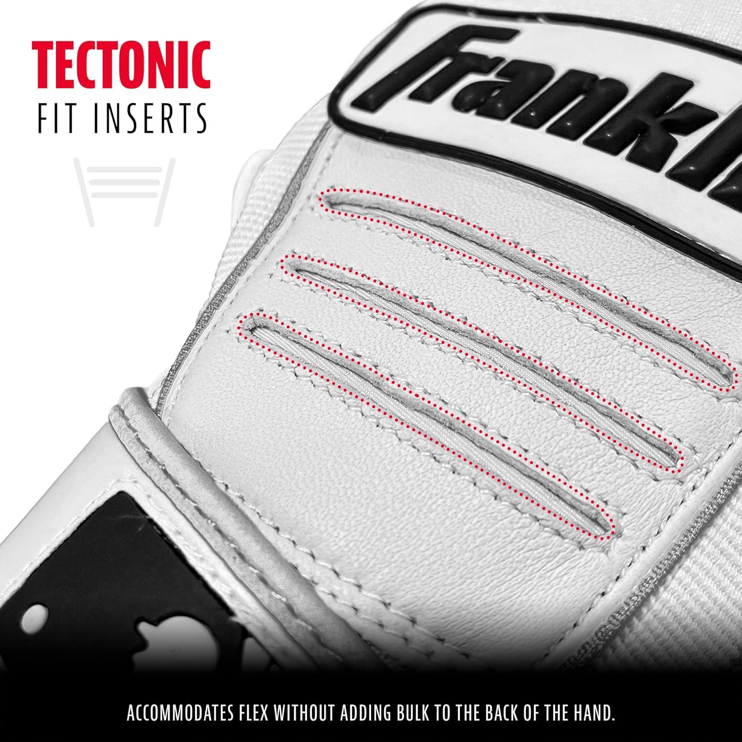 image:imageFranklin Sports MLB CFX Pro Baseball Batting Gloves PearlWhiteSilver Adult Large Pack of 6