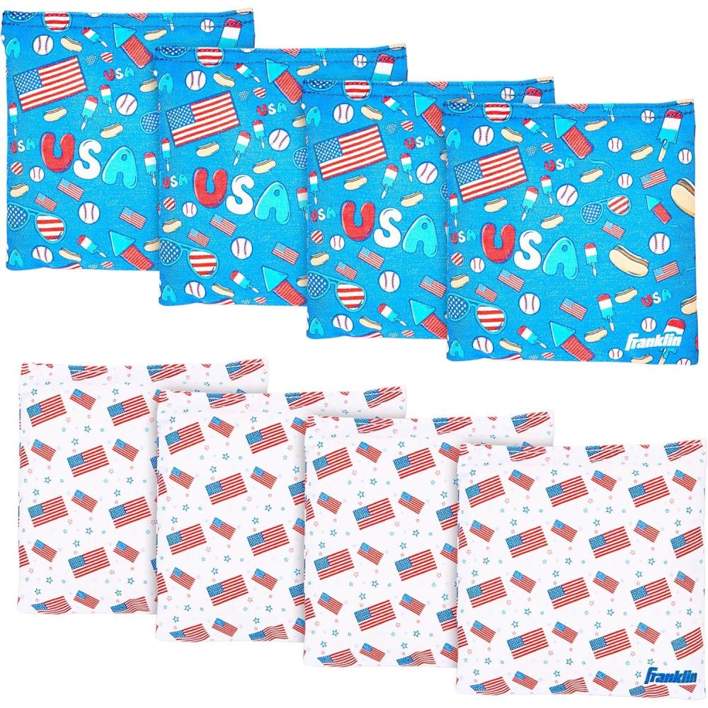 image:imageFranklin Sports Cornhole BagsMultiple Colors  5 x 5 or 6 x 6 Official Size BagsBlueWhite
