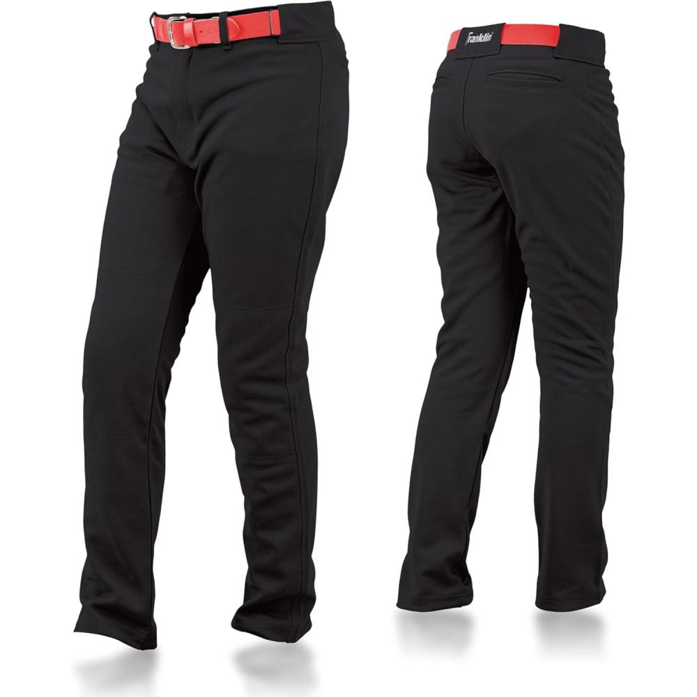 image:imageFranklin Sports Youth Baseball Softball Pants Relaxed Style Kids Pants for Boys Girls with Belt LoopBlack