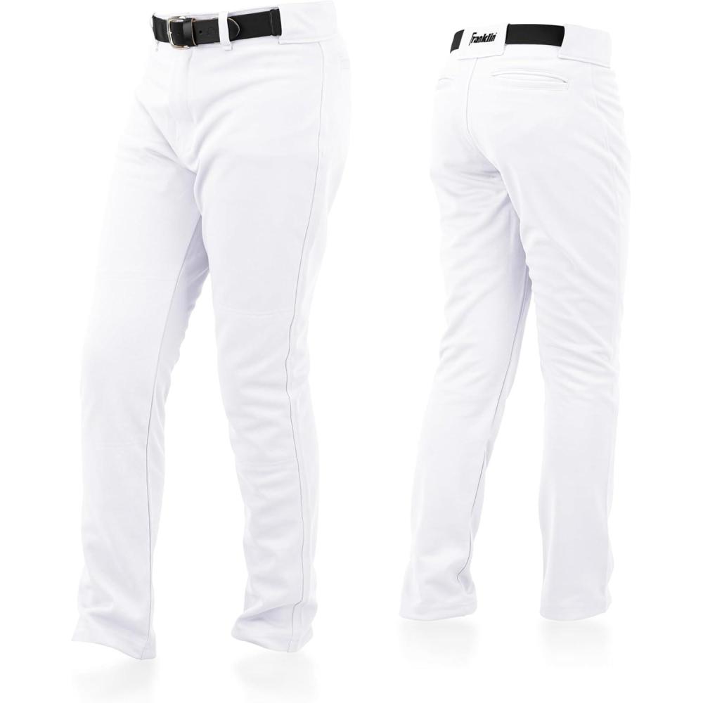 image:imageFranklin Sports Youth Baseball Softball Pants Relaxed Style Kids Pants for Boys Girls with Belt LoopWhite