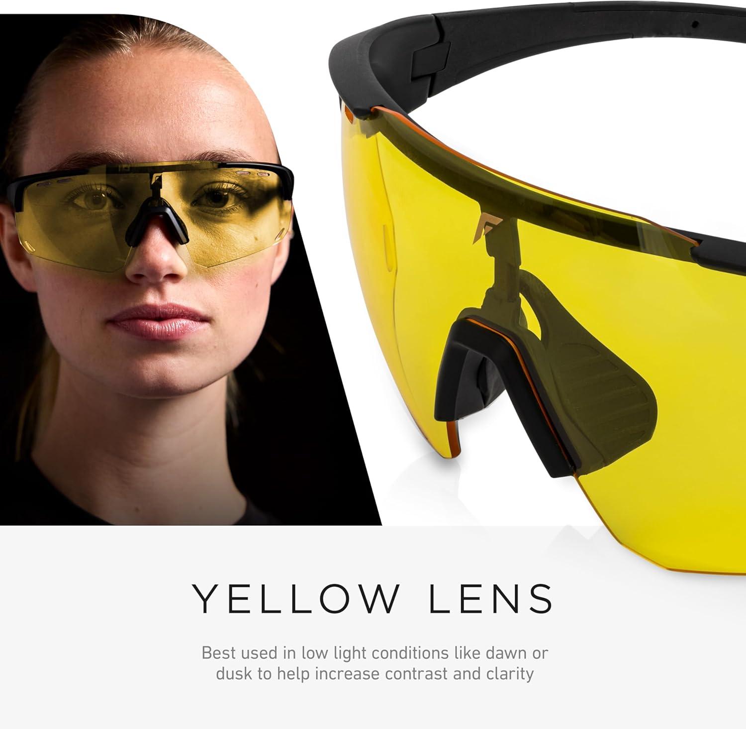 image:imageFranklin Sports Pickleball Sunglasses Sport Glasses with 5 Lenses Included Indoor Outdoor Goggles Eyewear Kit