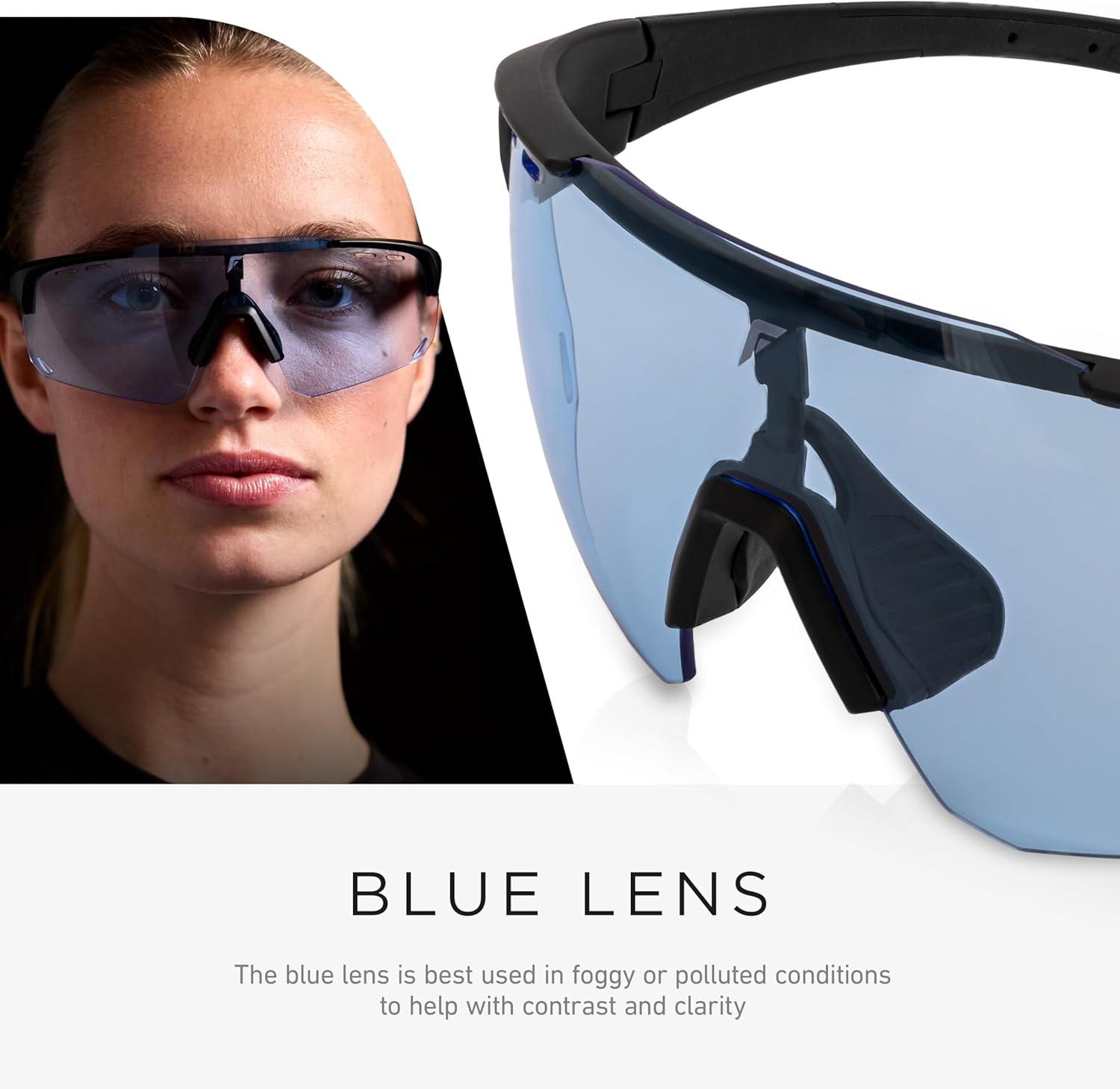 image:imageFranklin Sports Pickleball Sunglasses Sport Glasses with 5 Lenses Included Indoor Outdoor Goggles Eyewear Kit
