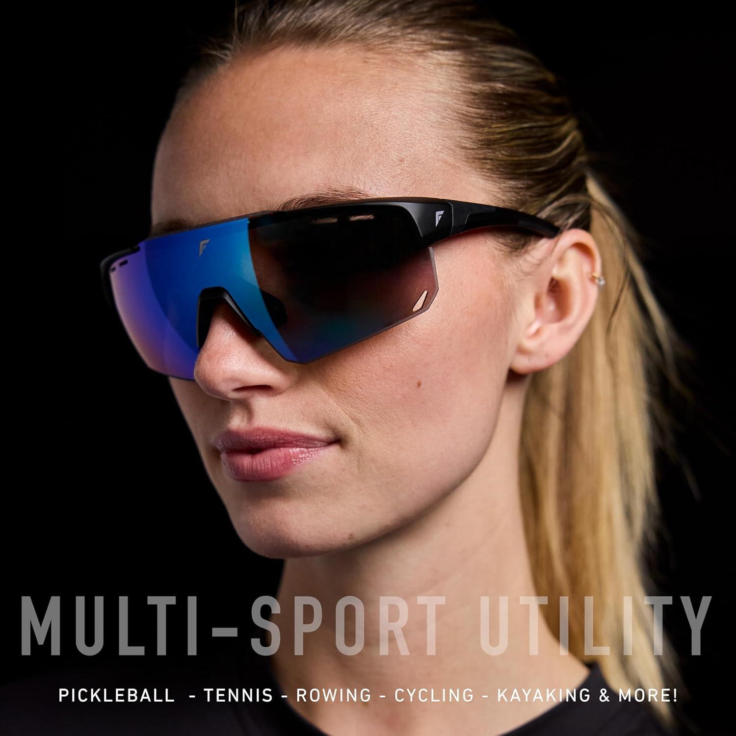 image:imageFranklin Sports Pickleball Sunglasses Sport Glasses with 5 Lenses Included Indoor Outdoor Goggles Eyewear Kit