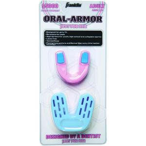 Franklin Sports Oral-Armor Just For Her Mouthguard with Case, Pink